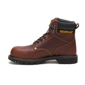 CAT FOOTWEAR MEN'S SECOND SHIFT STEEL TOE CONSTRUCTION BOOT, TAN, 13